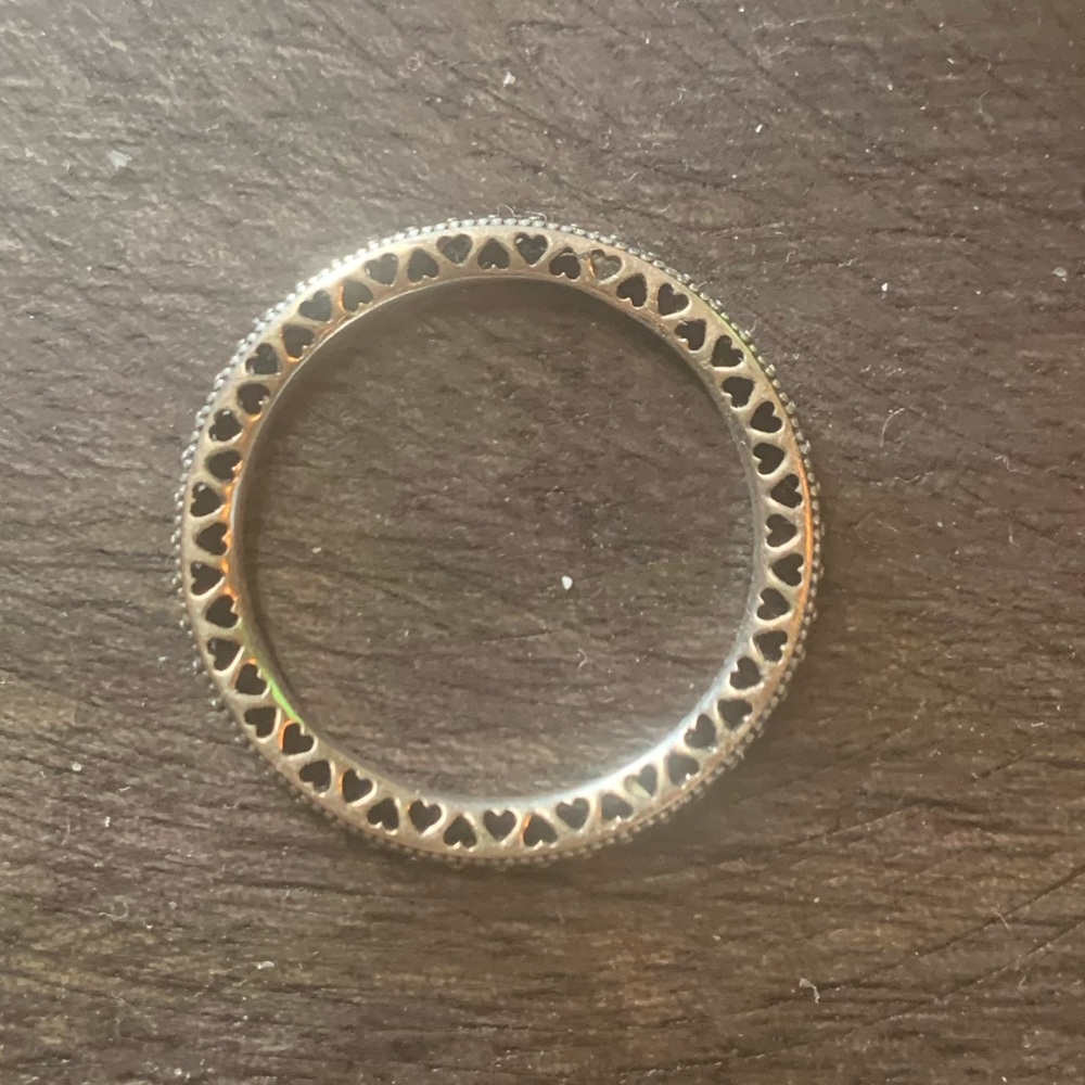 Sparkle and Hearts Pandora Ring